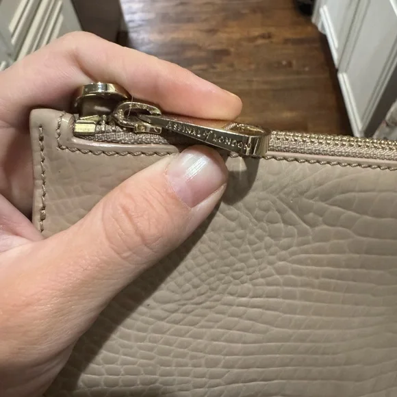 Aspinal of London Beige Crocodile Embossed Pouch - Picture 9 of 10